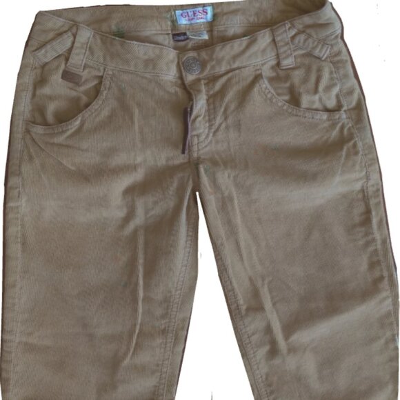 Women's Guess Luxury Jeans Corduroy Capris Pants - Picture 4 of 8